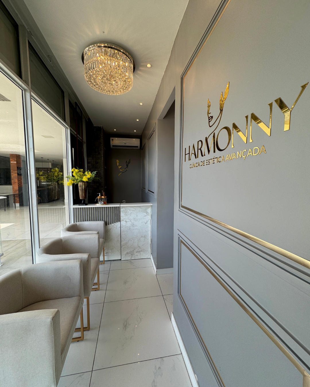 Detalhes do espaço clínico Harmonny