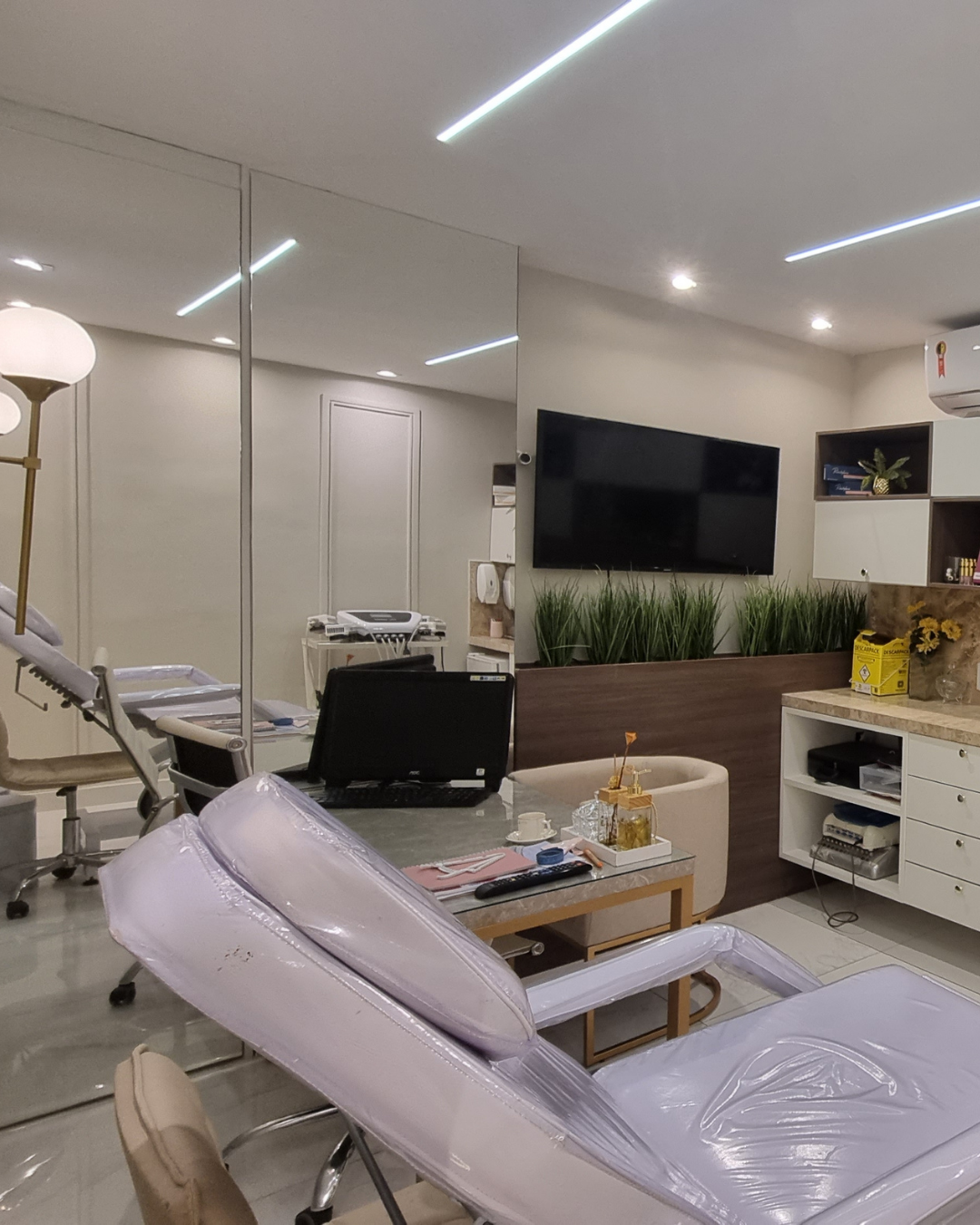 Detalhes do espaço clínico Harmonny